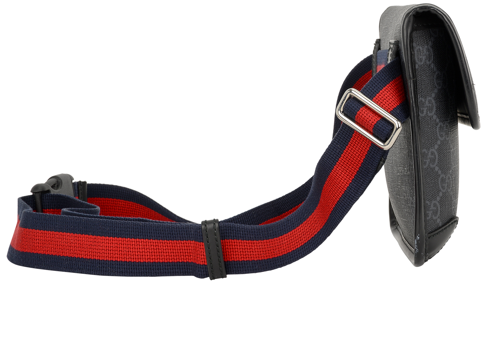 Small GG Belt Bag, &pound;375, Handbags, Black, Canvas, Side view